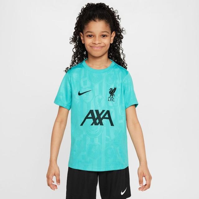 Liverpool Training T-shirt Dri-fit Academy Pro Pre Match - Washed Teal/night Forest Kids - Nike, size XL: 158-170 cm on Productcaster.