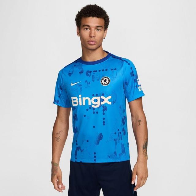 Chelsea Training T-shirt Dri-fit Academy Pro Pre Match - Photo Blue/rush Blue - Nike, size X-Large on Productcaster.