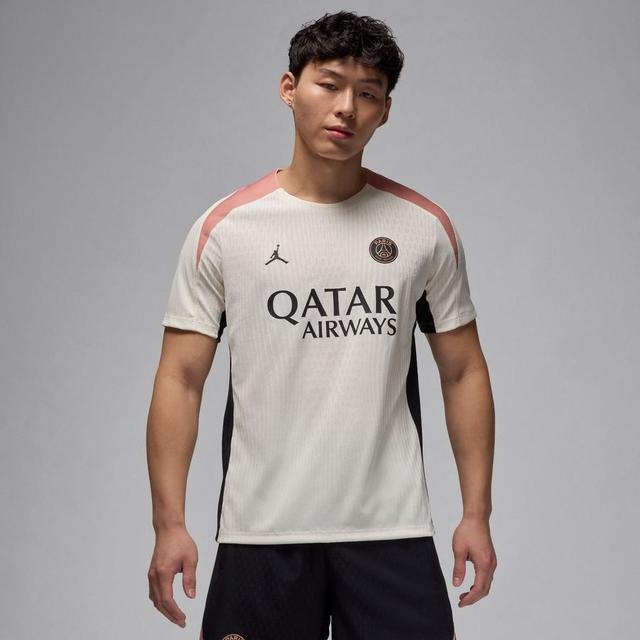 Paris Saint Germain Training T-shirt Dri-fit Adv Strike Elite 3rd - Pale Ivory/rust Pink/black - Nike, size X-Large on Productcaster.