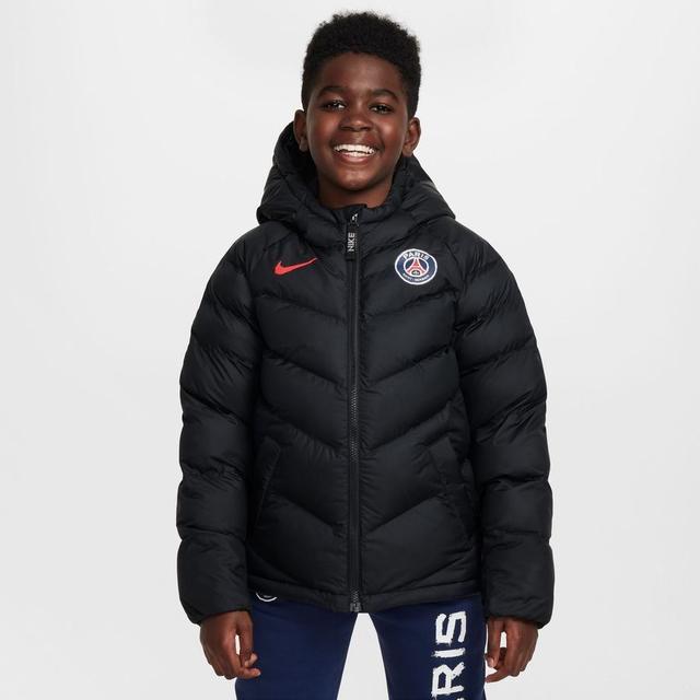 Paris Saint-germain Winterjas Nsw Synthetic-fill - Zwart/rood Kids - Nike, maat S: 128-137 cm on Productcaster.