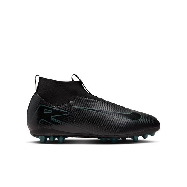 Nike Air Zoom Mercurial Superfly 10 Academy AG Shadow - Sort/Grønn Barn - Kunstgress (AG), størrelse 35 on Productcaster.