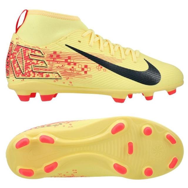 Nike Mercurial Superfly 10 Club MG Mbappé Personal Edition - Laser Orange/Armory Navy Kids, size 33½ on Productcaster.