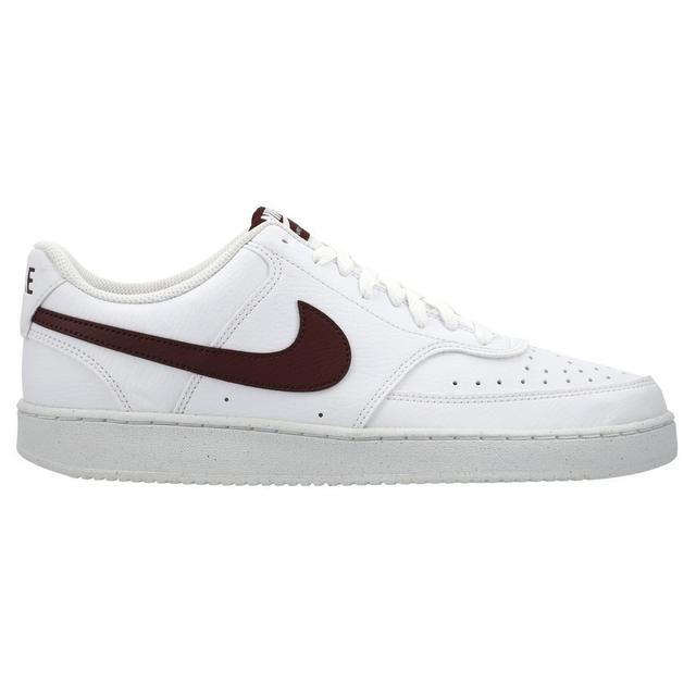 Nike Sneaker Court Vision Low Next Nature - White/burgundy Crush, size 46 on Productcaster.