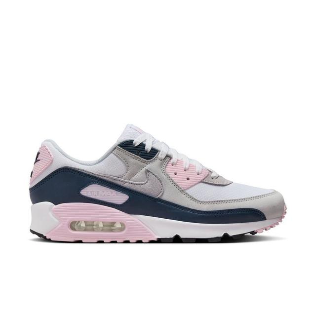 Nike Sneaker Air Max 90 - Hvit/Grå/Rosa/Blå, størrelse 44½ on Productcaster.