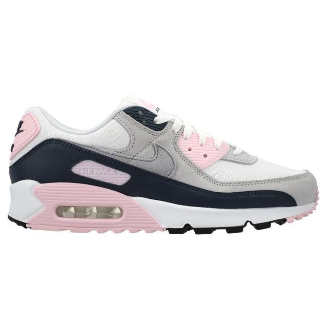 Nike Sneaker Air Max 90 - White/wolf Grey/pink Foam/armory Navy, size 45 on Productcaster.