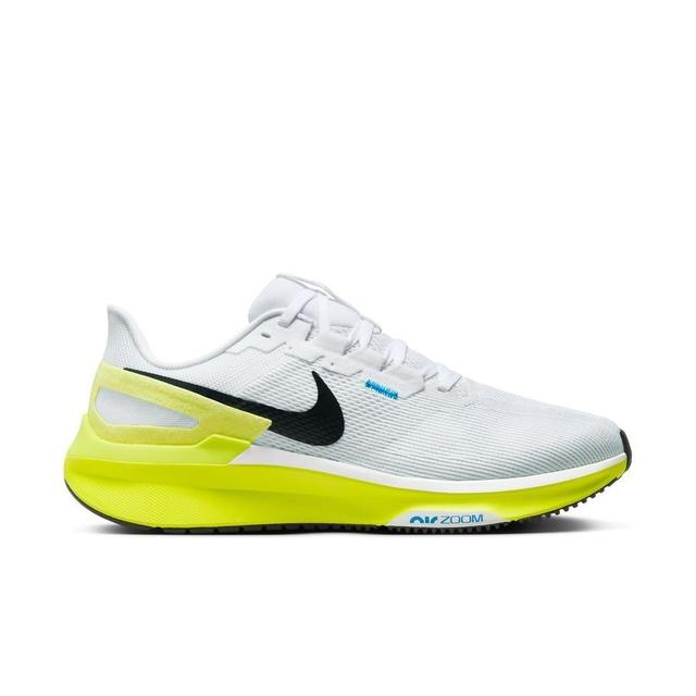 Nike Hardloopschoenen Air Zoom Structure 25 - Wit/zwart/neon/blauw, maat 40 on Productcaster.