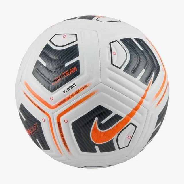 Nike Football Academy Team - White/black/total Orange, size Ball SZ. 4 on Productcaster.