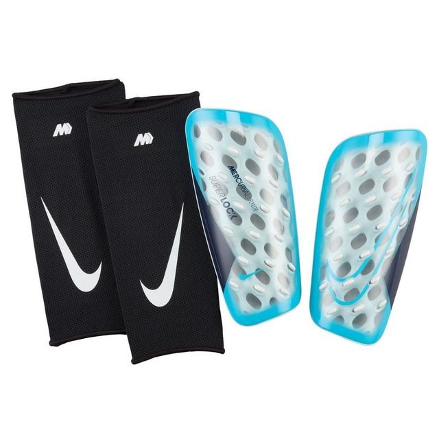 Nike Shin Pads Mercurial Flylite Superlock Mad Ambition - Blue Fury/black, size Medium/150-170cm on Productcaster.