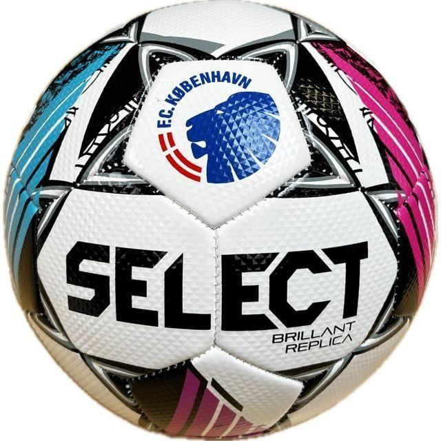 Select Football Brillant Replica V24 3f Superliga Fc Copenhagen - White/black/pink/blue, size Ball SZ. 5 on Productcaster.