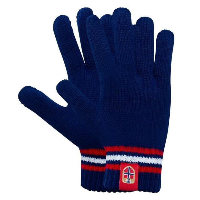 Norway Knitted Gloves - Navy - Nff, size Large/X-Large on Productcaster.