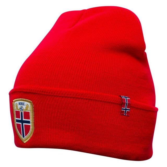 Norway Beanie Red - Nff, size One Size on Productcaster.