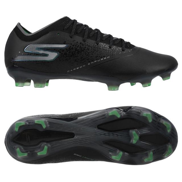 Skechers Razor 1.5 Fg Evergreen - Black/silver/green - Grass (Fg), size 44½ on Productcaster.