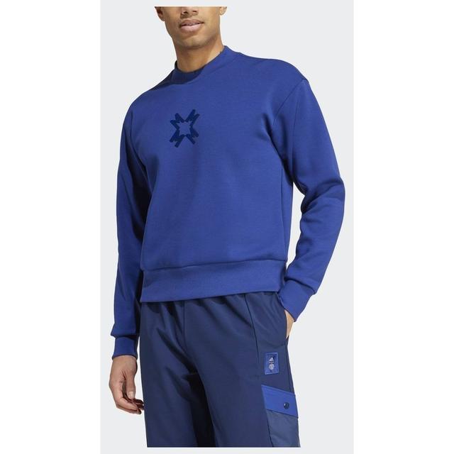 adidas Manchester United Seasonal Doubleknit Crew Sweatshirt, størrelse Large on Productcaster.