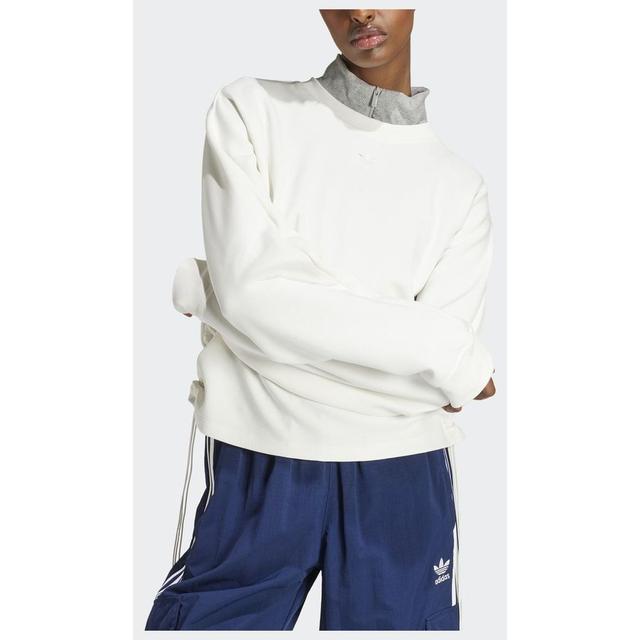 adidas Original Ruched 3-stripes Loose Sweatshirt, størrelse X-Large on Productcaster.