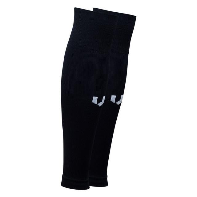 Unisport Football Socks Leg Sleeve - Black, size 39-42 on Productcaster.