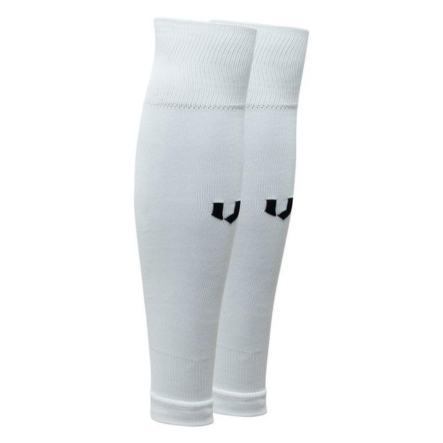 Unisport Football Socks Leg Sleeve - White, size 43-46 on Productcaster.