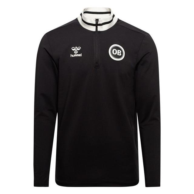 Odense Boldklub Training Shirt Pre Match Half Zip - Black Kids - Hummel, size 152 cm on Productcaster.