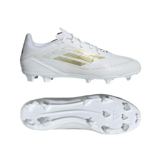 adidas F50 League Fg/ag Day Spark - Footwear White/gold Metallic/footwear White, size 47⅓ on Productcaster.