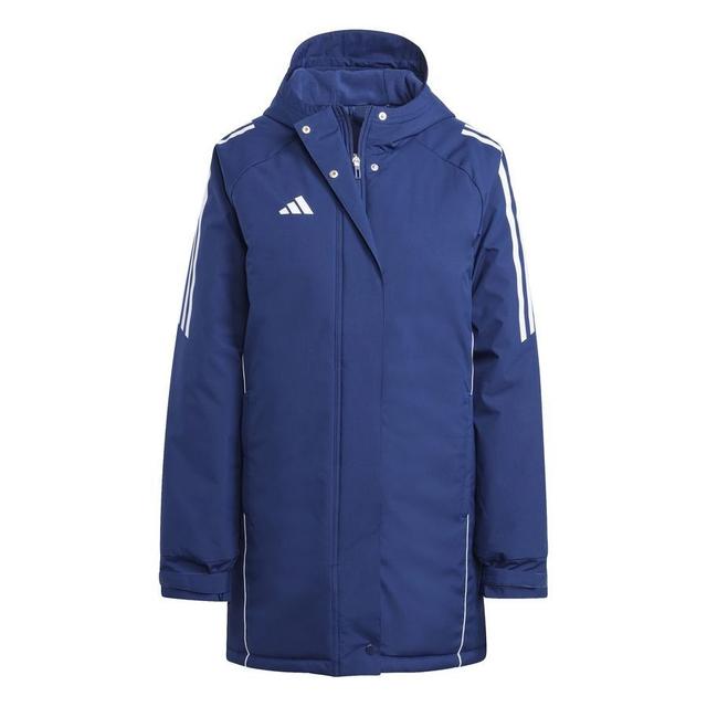 adidas Tiro 24 Parka Jacket - Navy Blue/white Women, size Large on Productcaster.