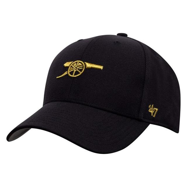 Arsenal Cap Metallic Snap '47 MVP - Black, size One Size Adult on Productcaster.