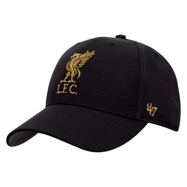 Liverpool Cap Metallic Snap '47 MVP - Black, size One Size Adult on Productcaster.