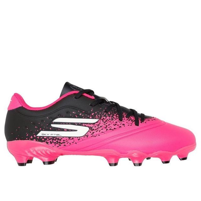 Skechers Razor Fg - Black/pink Kids - Grass (Fg), size 29 on Productcaster.