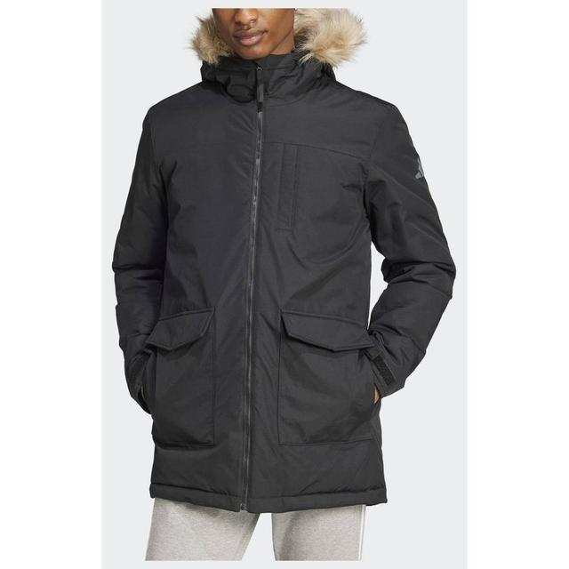 adidas Paveric Fur Parka, størrelse X-Large on Productcaster.