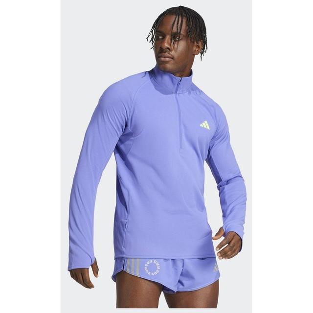 adidas Adizero Running Quarter-Zip Long Sleeve trøje, størrelse XX-Large on Productcaster.