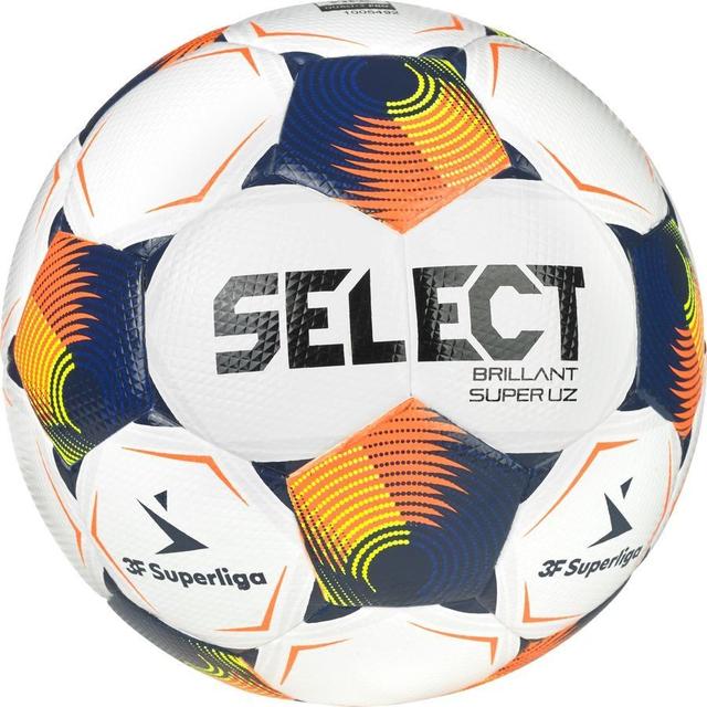 Select Football Brillant Super Uz V25 3f Superliga - White/orange, size Ball SZ. 5 on Productcaster.