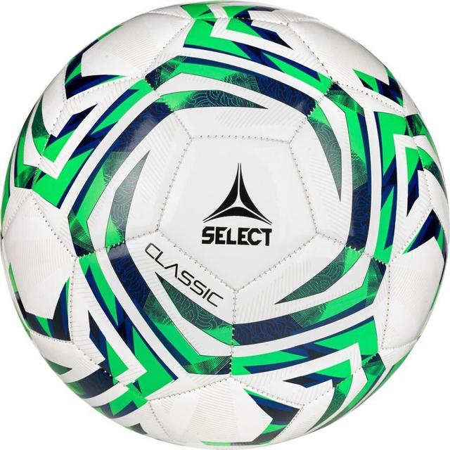 Select Football Classic V25 - White/green, size Ball SZ. 4 on Productcaster.