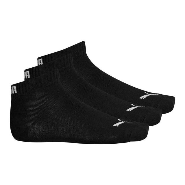 PUMA Ankle Socks Quarter 3-pack - Black/white Kids, size 35-38 on Productcaster.