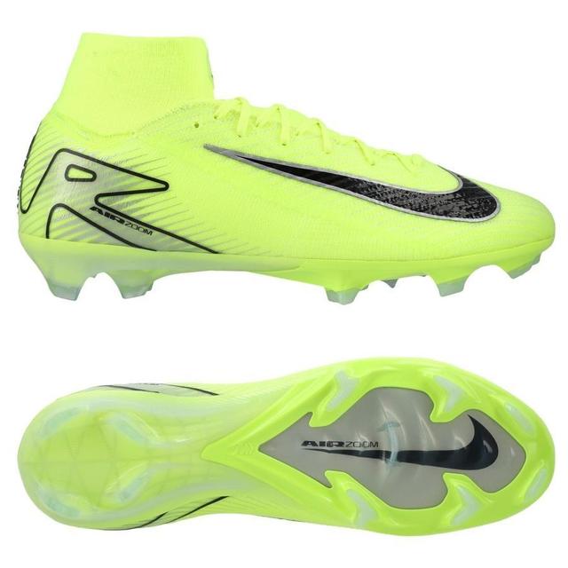 Nike Air Zoom Mercurial Superfly 10 Elite Fg Mad Voltage - Volt/black - Grass (Fg), size 38½ on Productcaster.