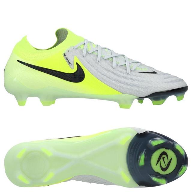 Nike Phantom Gx Ii Elite Fg Mad Voltage - Metallic Silver/black/volt - Grass (Fg), size 47½ on Productcaster.