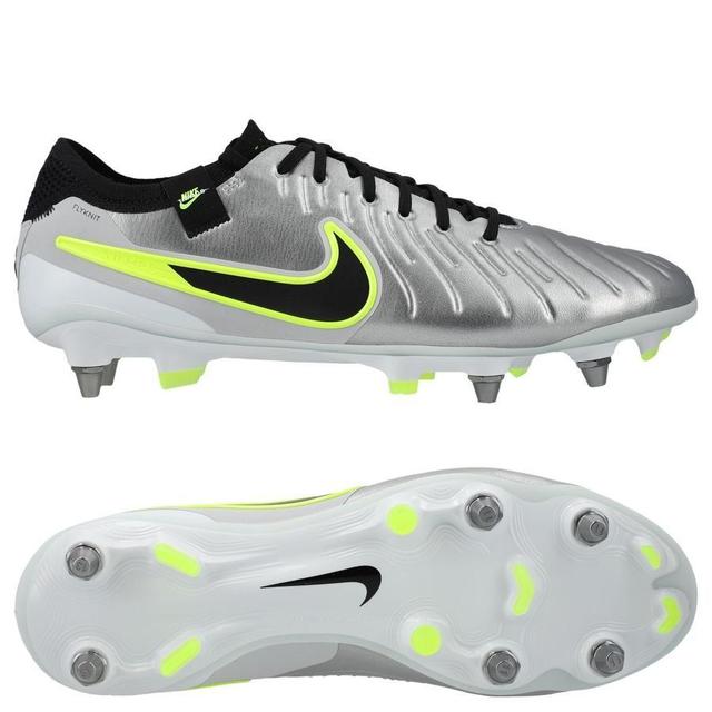 Nike Tiempo Legend 10 Elite Sg-pro Player Edition Mad Voltage - Metallic Silver/black/volt - Soft Ground (Sg), size 38½ on Productcaster.