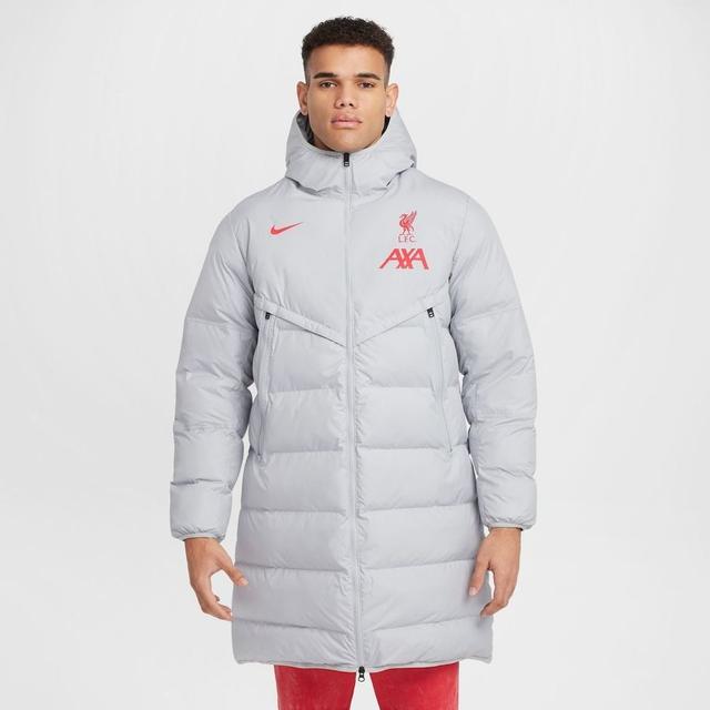 Liverpool Winter Jacket Storm-fit Windrunner Primaloft Strike - Smoke Grey/global Red - Nike, size Large on Productcaster.