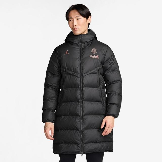 Paris Saint Germain Winter Jacket Storm-fit Windrunner Primaloft Strike - Black/rust Pink - Nike, size Small on Productcaster.