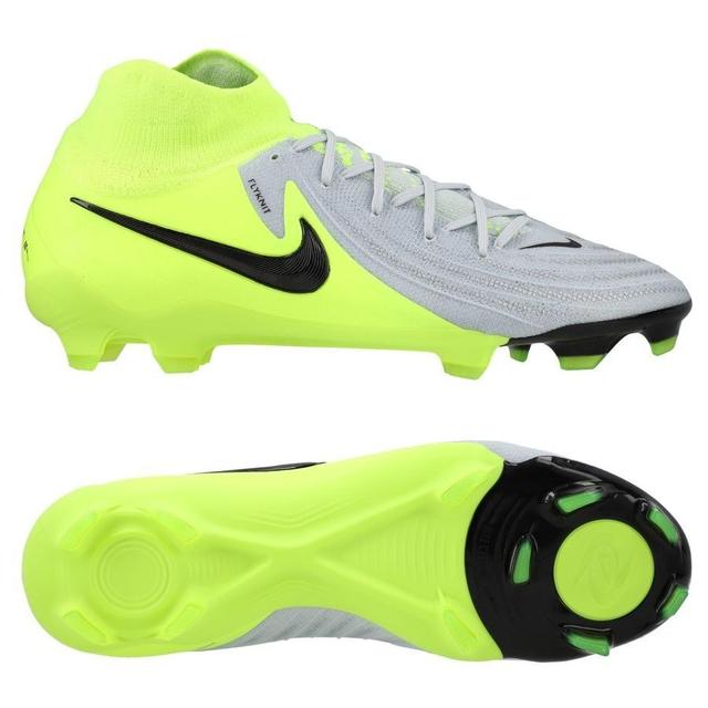 Nike Phantom Luna Ii Pro Fg Mad Voltage - Metallic Silver/black/volt - Grass (Fg), size 45½ on Productcaster.