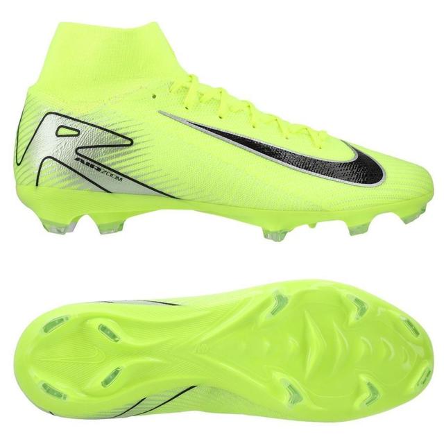 Nike Air Zoom Mercurial Superfly 9 Pro Fg Mad Voltage - Volt/black - Grass (Fg), size 36 on Productcaster.