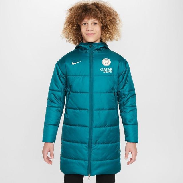 Paris Saint Germain Winter Jacket Academy Pro Therma-fit Synthetic-fill - Geode Teal Kids - Nike, size XL: 158-170 cm on Productcaster.