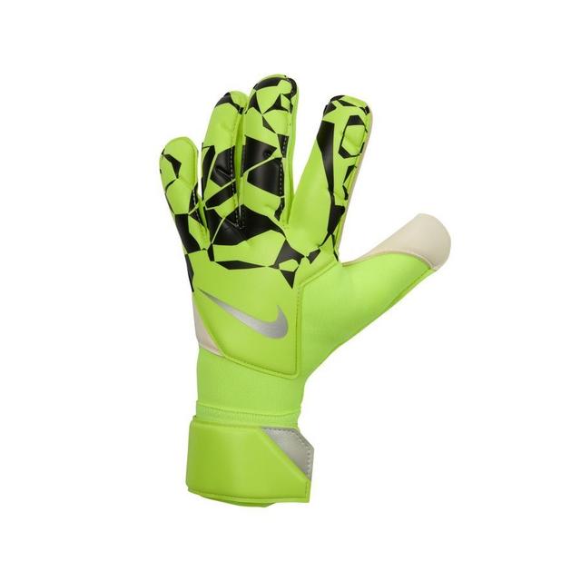 Nike Goalkeeper Gloves Vapor Grip 3 Mad Voltage - Volt/black/metallic Silver, size 8 on Productcaster.