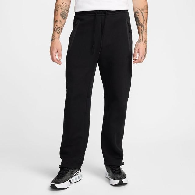 Nike Sweatpants Tech Fleece 24 Open-hem - Black, size XX-Large on Productcaster.