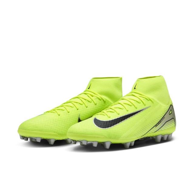 Nike Air Zoom Mercurial Superfly 10 Academy Ag Mad Voltage - Volt/black - Artificial Grass (Ag), size 45½ on Productcaster.