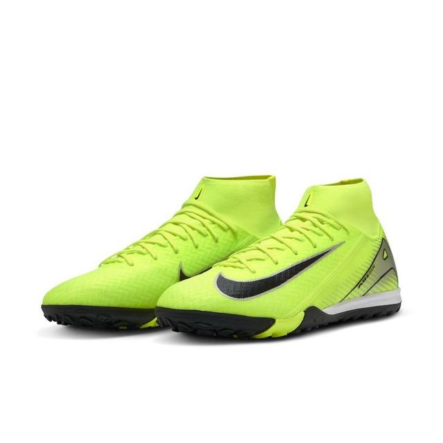 Nike Air Zoom Mercurial Superfly 10 Academy Tf Mad Voltage - Volt/black - Turf (Tf), size 46 on Productcaster.