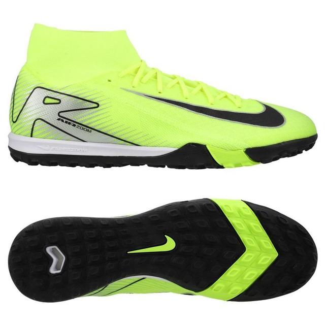 Nike Air Zoom Mercurial Superfly 10 Academy Tf Mad Voltage - Volt/black - Turf (Tf), size 36 on Productcaster.