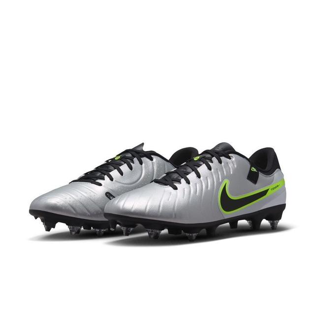 Nike Tiempo Legend 10 Academy Sg-pro Anti-clog Mad Voltage - Metallic Silver/black/volt - Soft Ground (Sg), size 47½ on Productcaster.