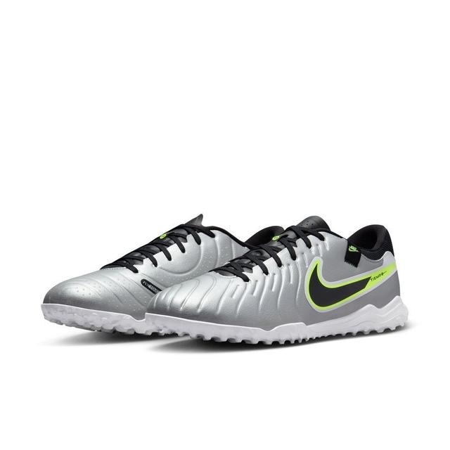 Nike Tiempo Legend 10 Academy Tf Mad Voltage - Metallic Silver/black/volt - Turf (Tf), size 39 on Productcaster.