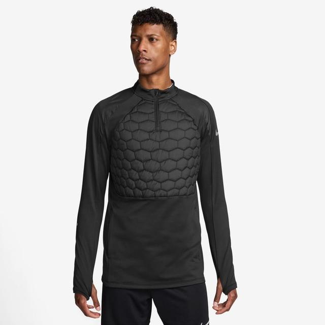 Nike Training Shirt Therma-fit Strike Drill Winter Warrior - Black/reflect Silver, size Medium on Productcaster.