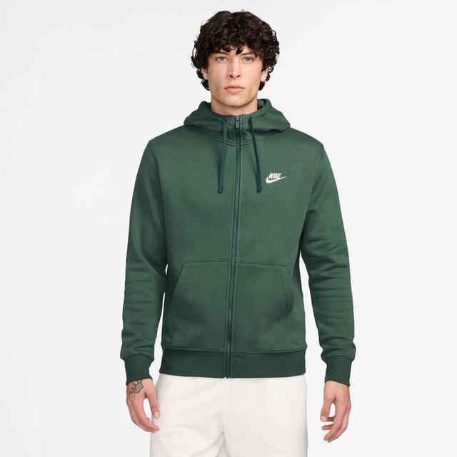 Nike Hoodie Nsw Club - Green/white, size Small on Productcaster.