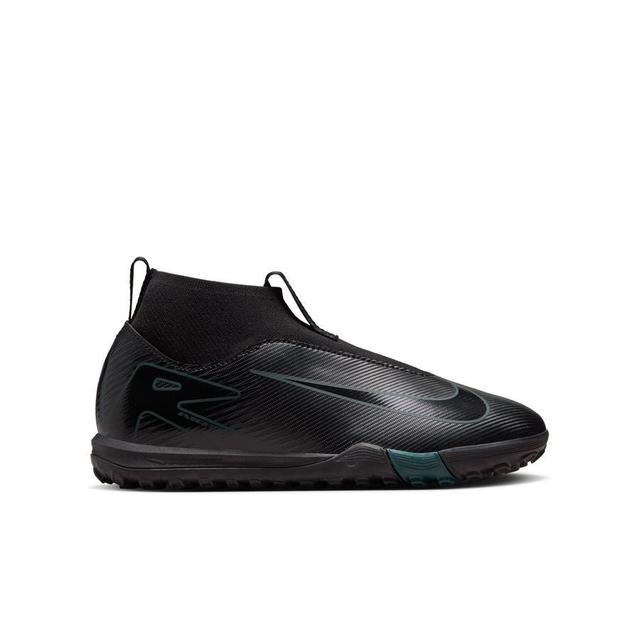 Nike Air Zoom Mercurial Superfly 10 Academy Tf Shadow - Black/deep Jungle Kids - Turf (Tf), size 38½ on Productcaster.