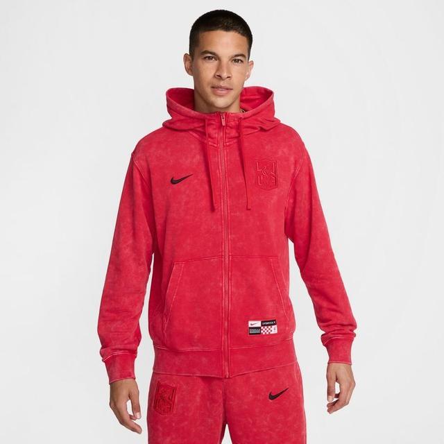 Liverpool Hoodie Nsw Club Fz 3. - University Red/black - Nike, size X-Large on Productcaster.